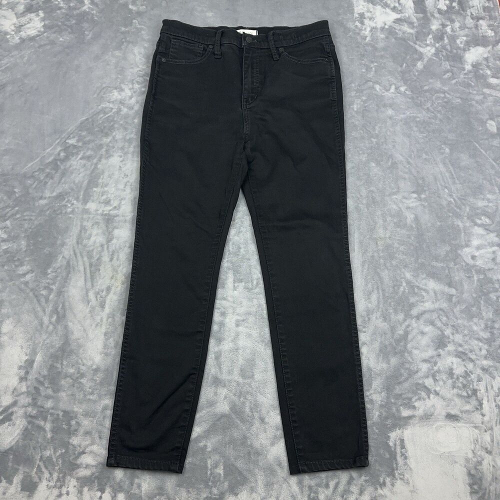 Madewell Jeans Womens Size 29 Black 10" High Rise Skinny
